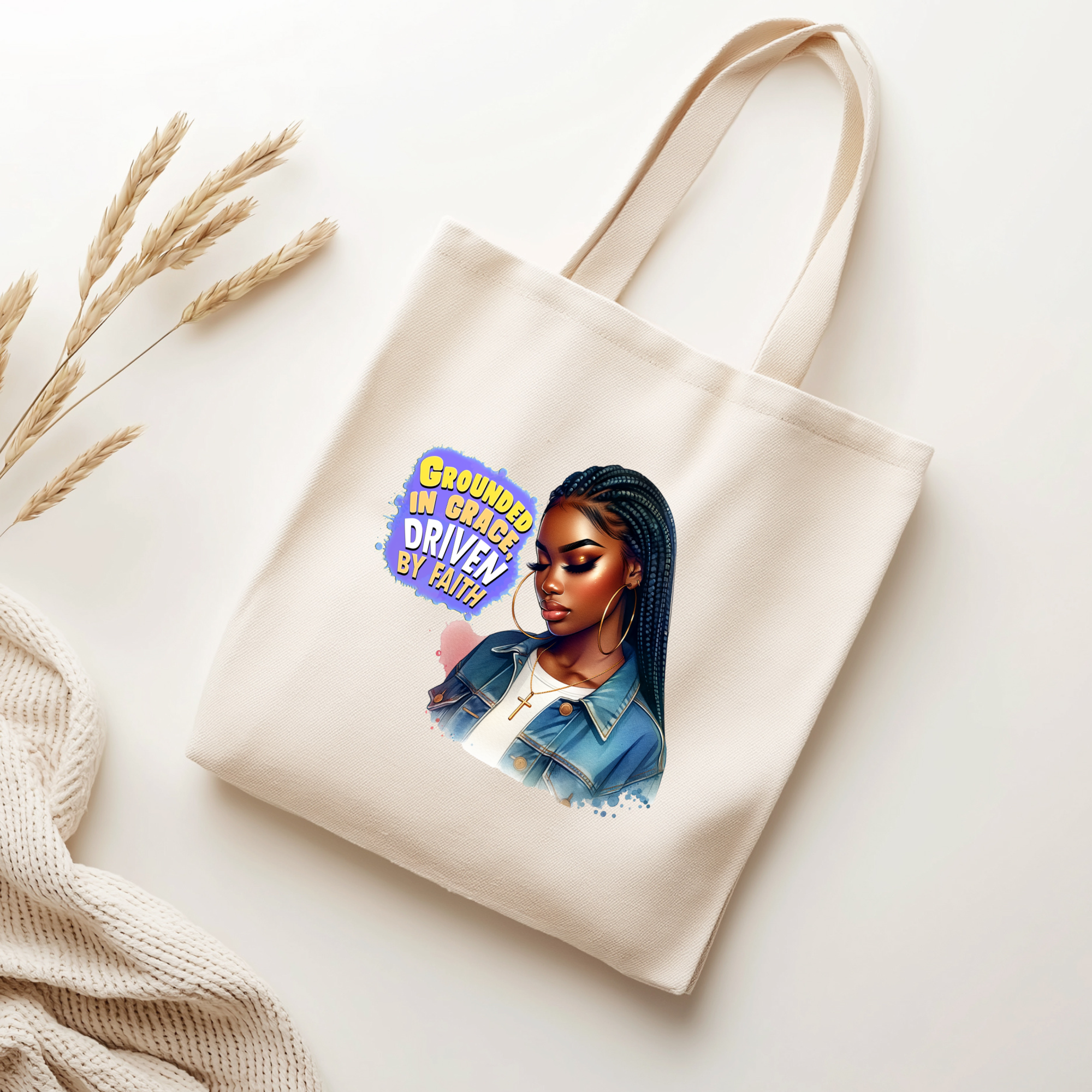 Black Girl Prayer Tote Bag Collection – 16 Inspirational Designs