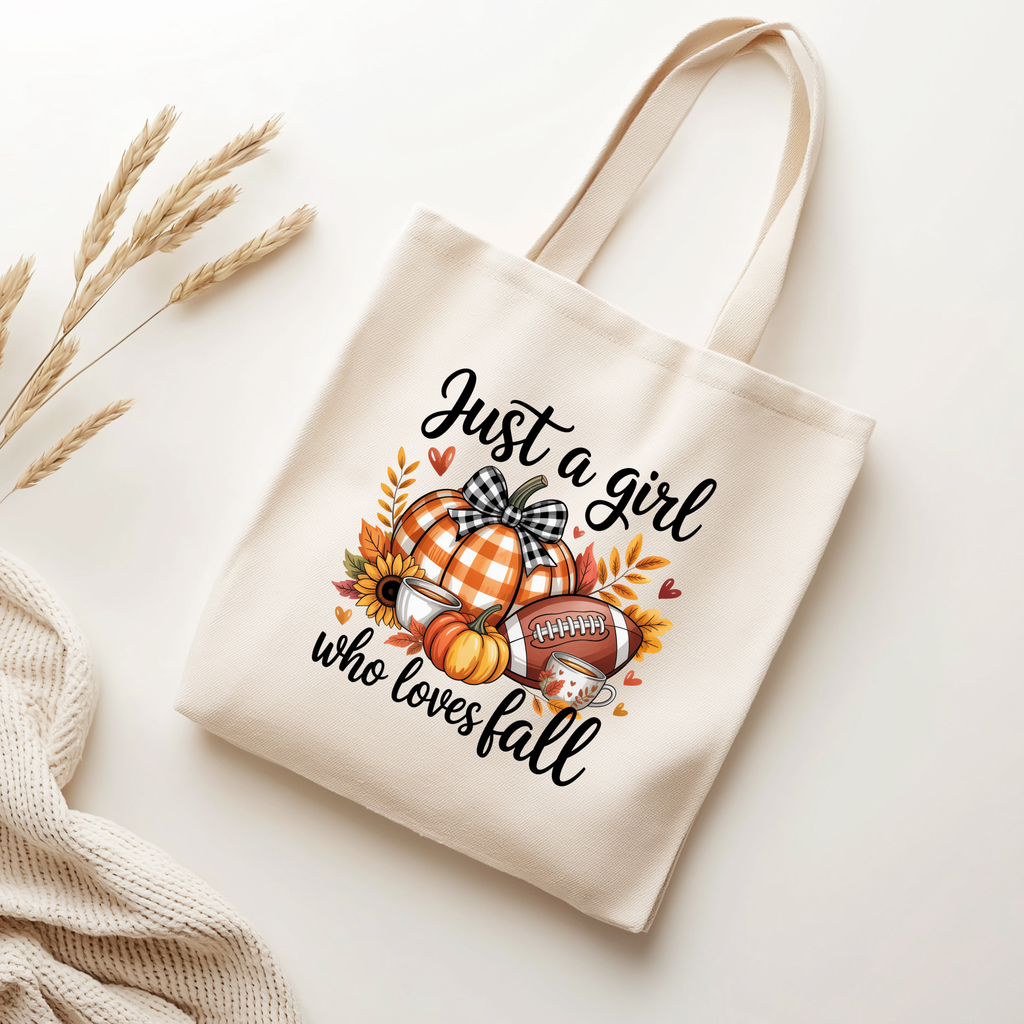 Just a Girl Who Loves Fall Autumn Tote Bag